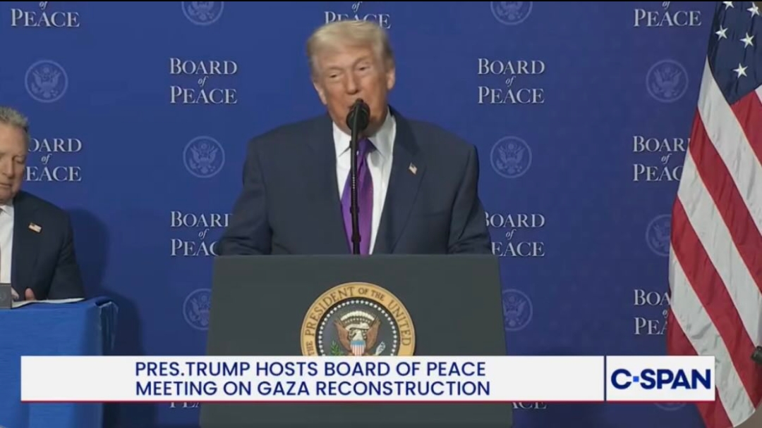 BREAKING: Trump just announced that the U.S. will contribute $10 billion to his Board of Peace from U.S. Taxpayers money which he called "a very small number", while IGNORING Congress Approval