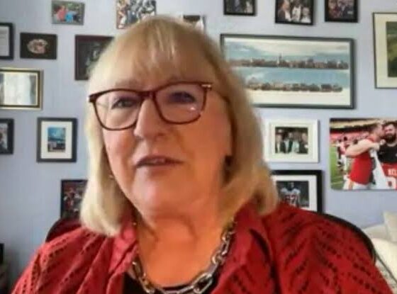 Donna Kelce Drops Clip of Taylor & Travis Rehearsing Their First Spin Together - And Travis Almost Drops Her