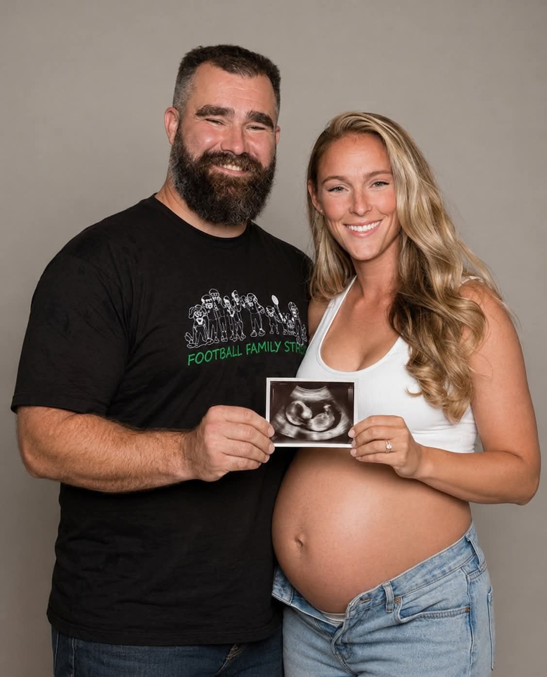 Big Congratulations! Jason Kelce and wife Kylie Kelce are sharing the happy news as the couple reportedly learned they are eight weeks pregnant with twins. Their joy is further amplified by the sweet revelation of the babies' genders — much to the delight of their supporters. Join in their celebration and share in their joy 👉