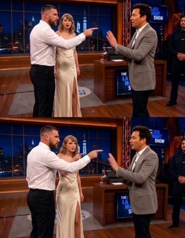 TV SHOCKER: Travis Kelce and Taylor Swift Walk Off The Tonight Show Starring Jimmy Fallon After Tense On-Air Exchange.