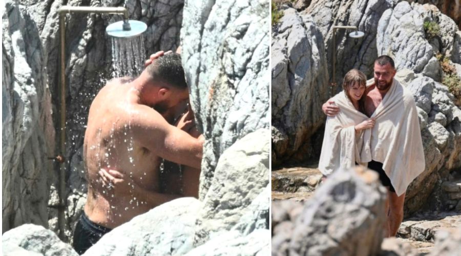 Taylor Swift, 36, and Husband Travis Kelce, 37, Overshare During a Steamy Makeout Session on a Private Beach at Lake Quivira in Kansas City Days Before the Chiefs vs. Seahawks Game, but Fans Are Stunned by What the Photos Reveal