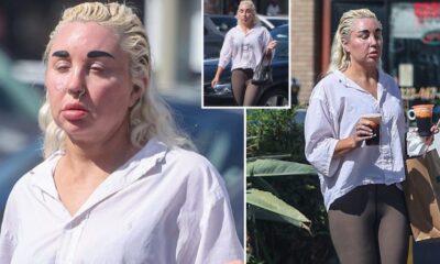 Amanda Bynes steps out after a visit to Crazy Cuts Hair Salon in Los Angeles.