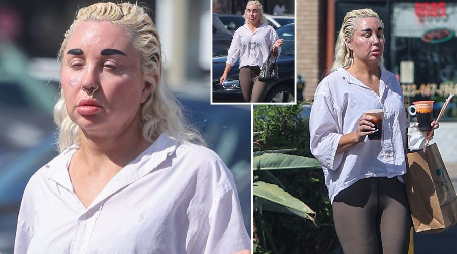 Amanda Bynes steps out after a visit to Crazy Cuts Hair Salon in Los Angeles.