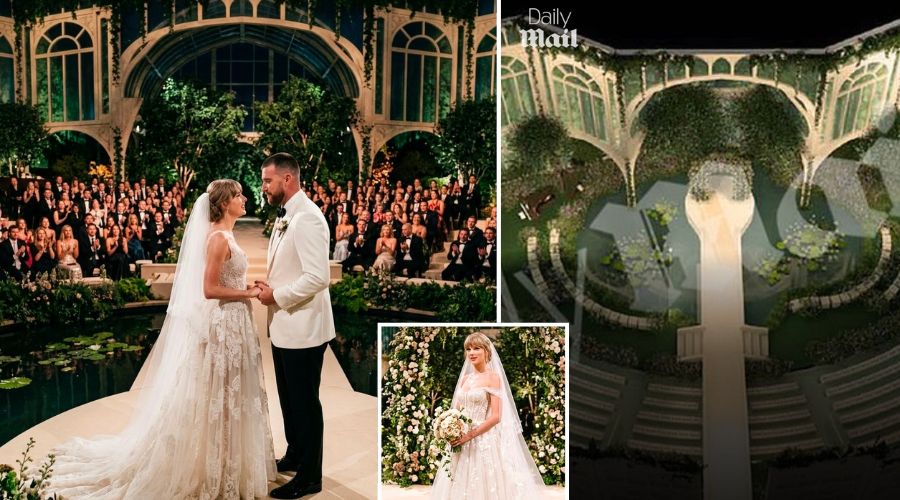 Taylor Swift Officially Releases an Exclusive First Look at Her Wedding Photos With Travis Kelce After Months of Secrecy and Recent Daily Mail Leak of the Original Layout Plans and Scrapped Decisions