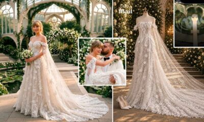Taylor Swift Finally Shares the First Official Exclusive Look at Her Custom Christian Dior Wedding Looks in Newly Released Wedding Photos After Persistent Daily Mail Leaks, as a Wedding Guest’s Stunning Portrait of Taylor and Travis Kelce’s Wedding Attire Is Exclusively Revealed by the Daily Mail