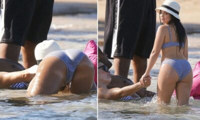 Kylie Jenner, 29, was photographed with a foreign man, 54, on the beach