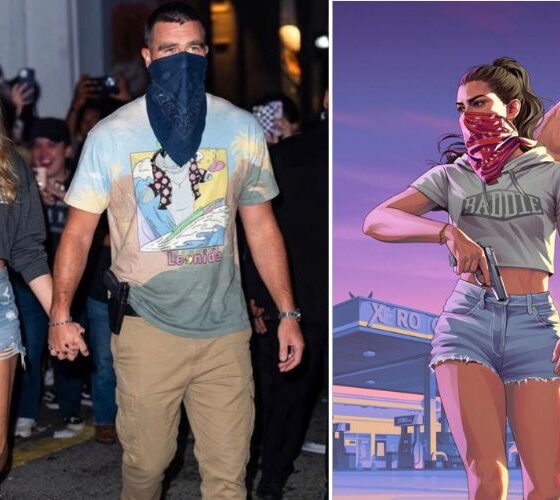 Taylor Swift and Travis Kelce dress up as Jason and Lucia from GTA 6 for Halloween on their dinner date in Kansas City