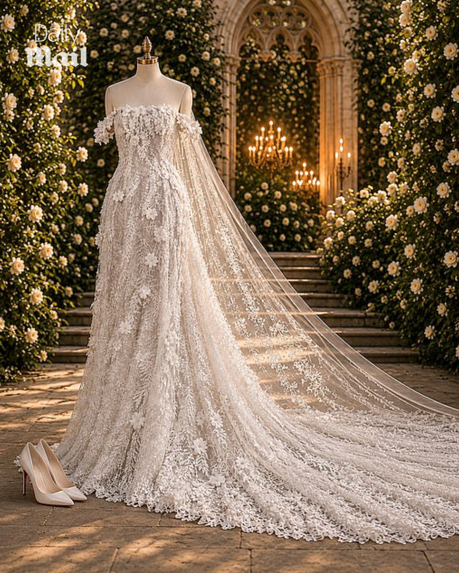 Taylor Swift Finally Shares the First Official Exclusive Look at Her Custom Christian Dior Wedding Looks in Newly Released Wedding Photos After Persistent Daily Mail Leaks, as a Wedding Guest’s Stunning Portrait of Taylor and Travis Kelce’s Wedding Attire Is Exclusively Revealed by the Daily Mail