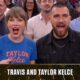 Taylor Swift Cheering on the Knicks Tonight with Husband Travis Kelce at the Knicks vs 76ers Game