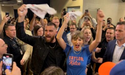 Taylor Swift and Husband Hyped as They Arrive at the Knicks vs. 76ers Game