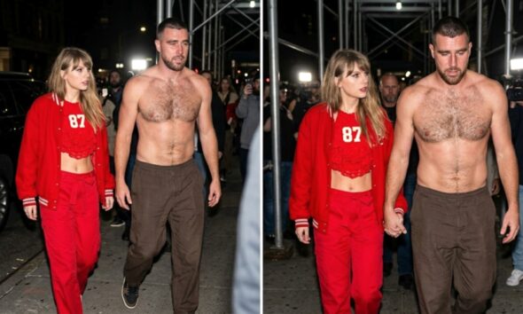 Taylor Swift and Her Shirtless Husband Travis Kelce Spotted Walking Hand in Hand Late at Night in Seattle After Chiefs’ Devastating 20-3 Loss to the Seahawks