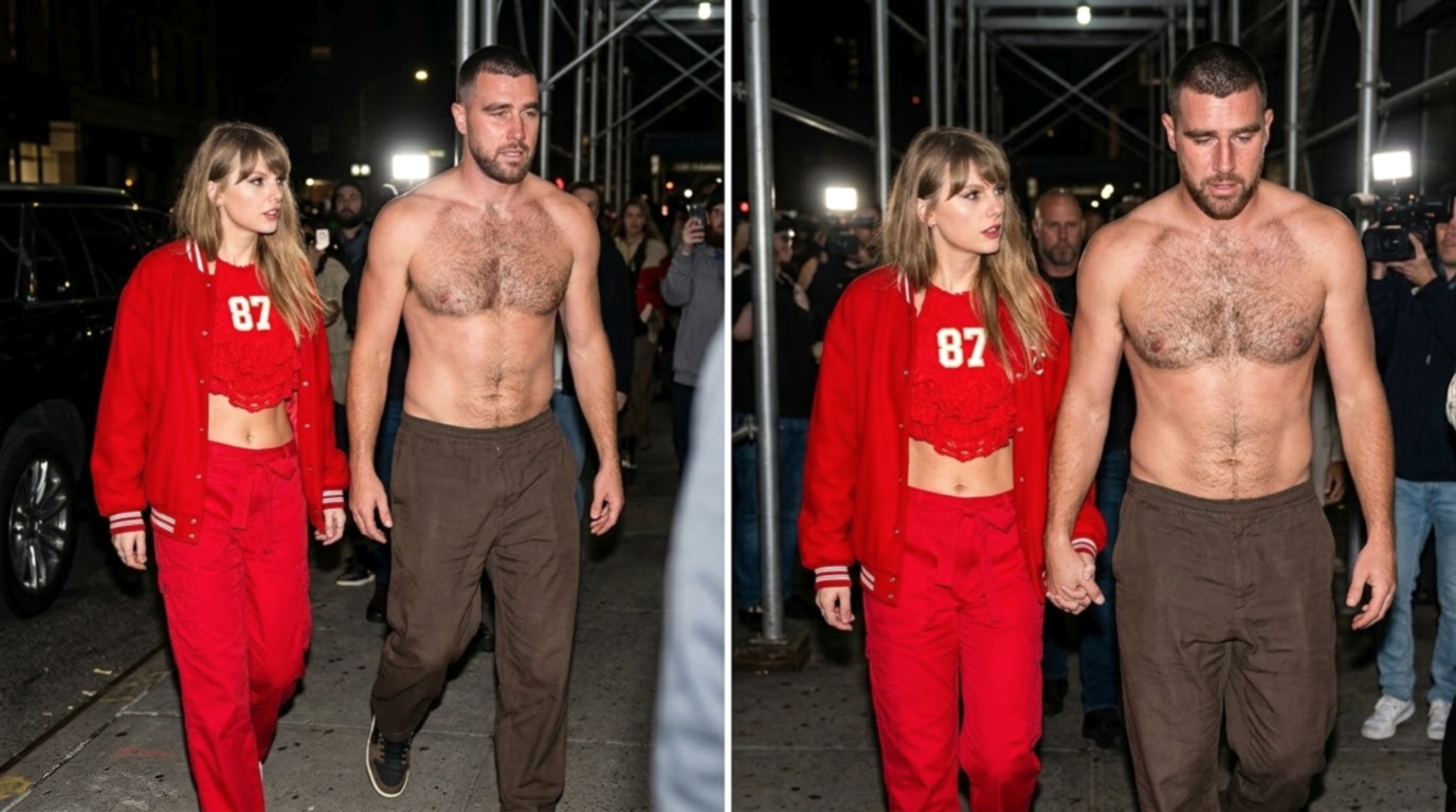 Taylor Swift and Her Shirtless Husband Travis Kelce Spotted Walking Hand in Hand Late at Night in Seattle After Chiefs’ Devastating 20-3 Loss to the Seahawks