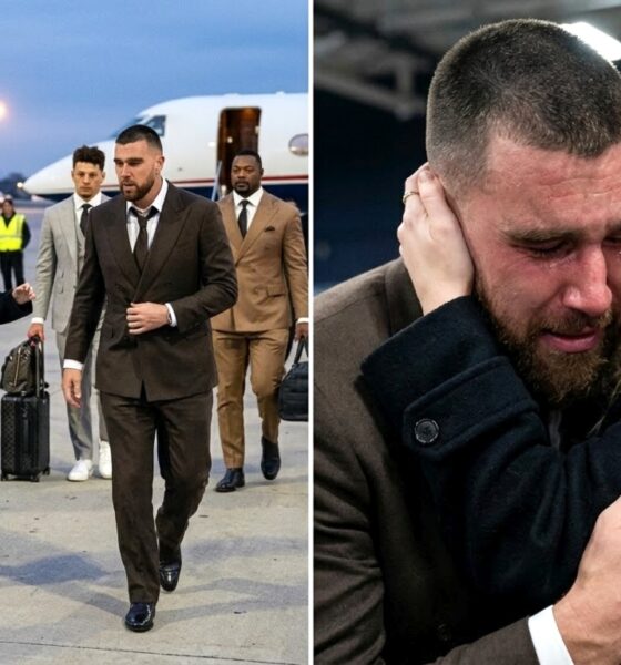 Taylor Swift Breaks Airport Protocol Again by Rushing to Hug Husband Travis Kelce as He Arrives With His Chiefs Teammates at Kansas City Airport Following Their Devastating 20-3 Loss to the Seahawks, but Fans Never Expected What Happened Next as Travis Breaks Down in Tears in Taylor’s Arms, Heartbroken That He Couldn’t Bring Home the Win, Leaving Fans Asking, “How Can a Grown Man Cry Like This?” See the Never-Before-Seen Clip