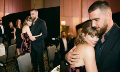 First Glimpse of Travis Kelce Sweetly Hugging Wife Taylor Swift as They Arrive Together With Andrea Swift for Taylor’s Nashville Songwriters Hall of Fame Induction, as Unseen Clip Reveals Their Cute and Heartwarming Moment