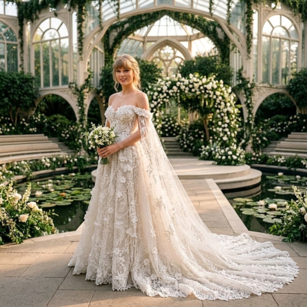 Taylor Swift Finally Shares the First Official Exclusive Look at Her Custom Christian Dior Wedding Looks in Newly Released Wedding Photos After Persistent Daily Mail Leaks, as a Wedding Guest’s Stunning Portrait of Taylor and Travis Kelce’s Wedding Attire Is Exclusively Revealed by the Daily Mail