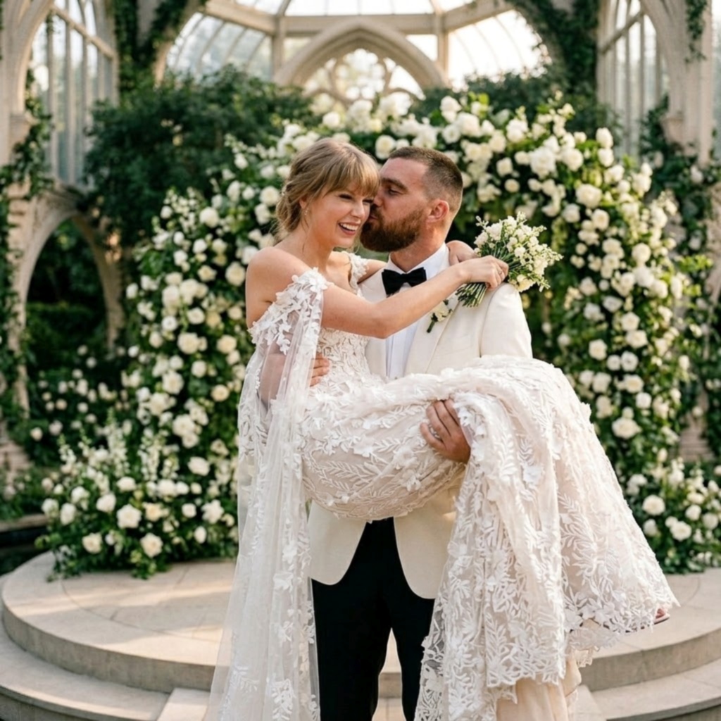 Taylor Swift Finally Shares the First Official Exclusive Look at Her Custom Christian Dior Wedding Looks in Newly Released Wedding Photos After Persistent Daily Mail Leaks, as a Wedding Guest’s Stunning Portrait of Taylor and Travis Kelce’s Wedding Attire Is Exclusively Revealed by the Daily Mail