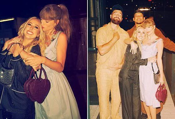 Taylor Swift Steals the Spotlight in a Heartwarming Moment Alongside Husband Travis Kelce, Patrick and Brittany Mahomes at a Kansas City Grocery Store, Sharing Her Homemade Sourdough Bread With Kids in New Photos
